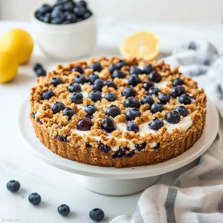Photo of featured for Baking Bliss: Indulge in a Blueberry Lemon Crumble Cake Delight