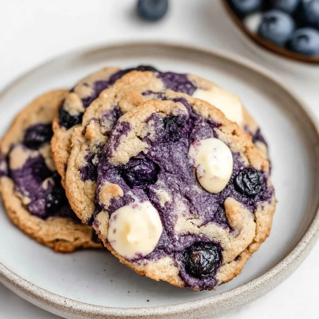Photo of featured for Sweet Indulgence: Blueberry White Chocolate Chip Cookies That'll Steal Your Heart