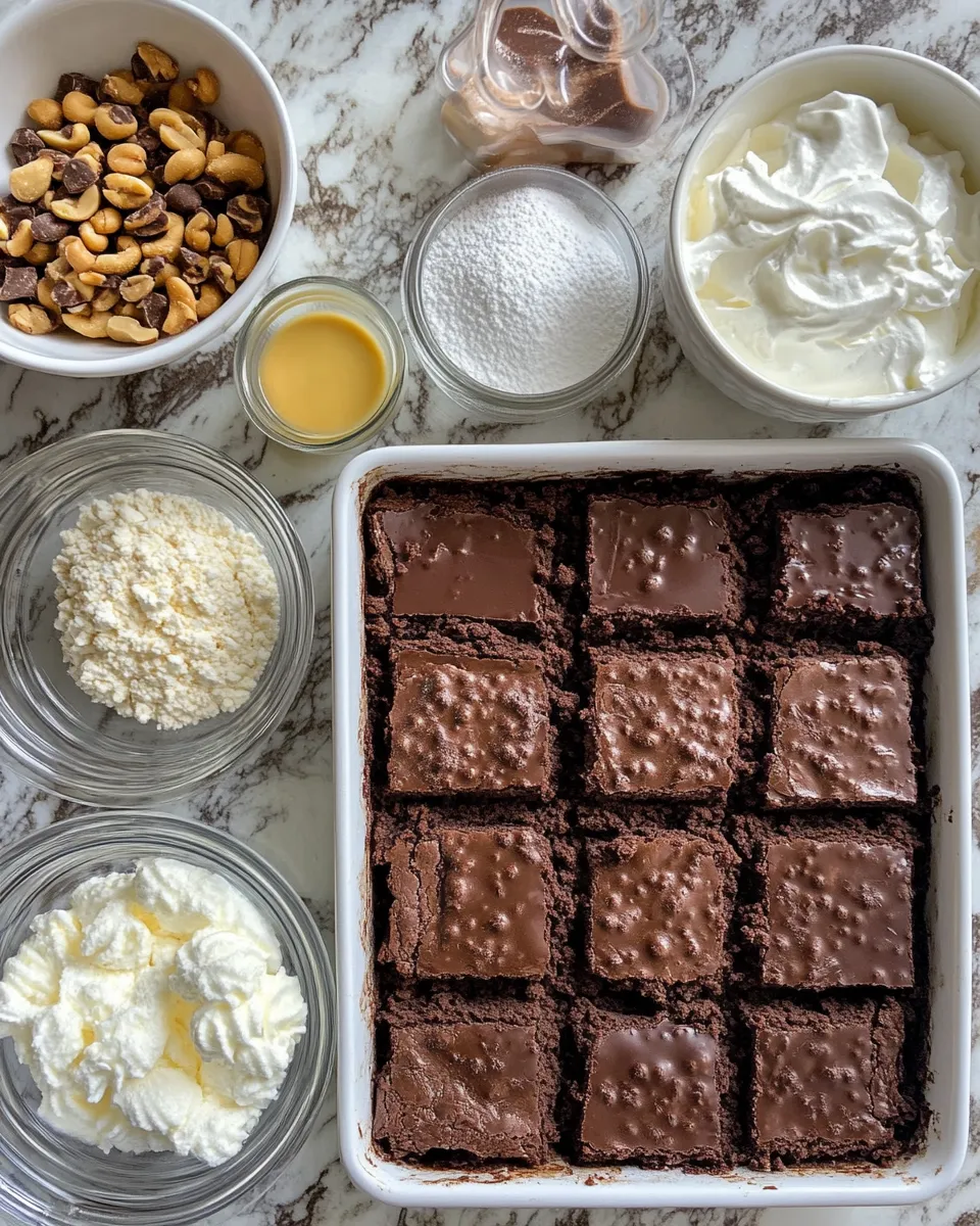 Ingredients for Indulge in Decadence: The Ultimate Brownie Refrigerator Cake Recipe