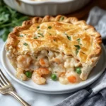 Photo of featured for Dive into Comfort: Irresistible Cajun Seafood Pot Pie with Shrimp & Crab