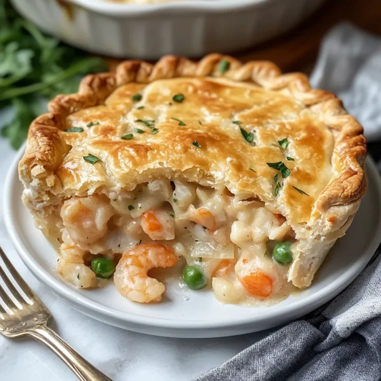 Photo of featured for Dive into Comfort: Irresistible Cajun Seafood Pot Pie with Shrimp & Crab