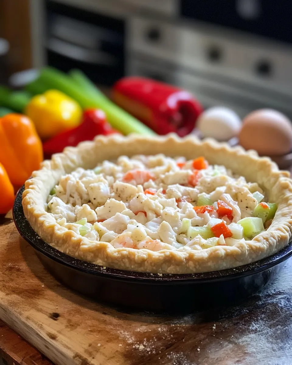 Ingredients for Dive into Comfort: Irresistible Cajun Seafood Pot Pie with Shrimp & Crab