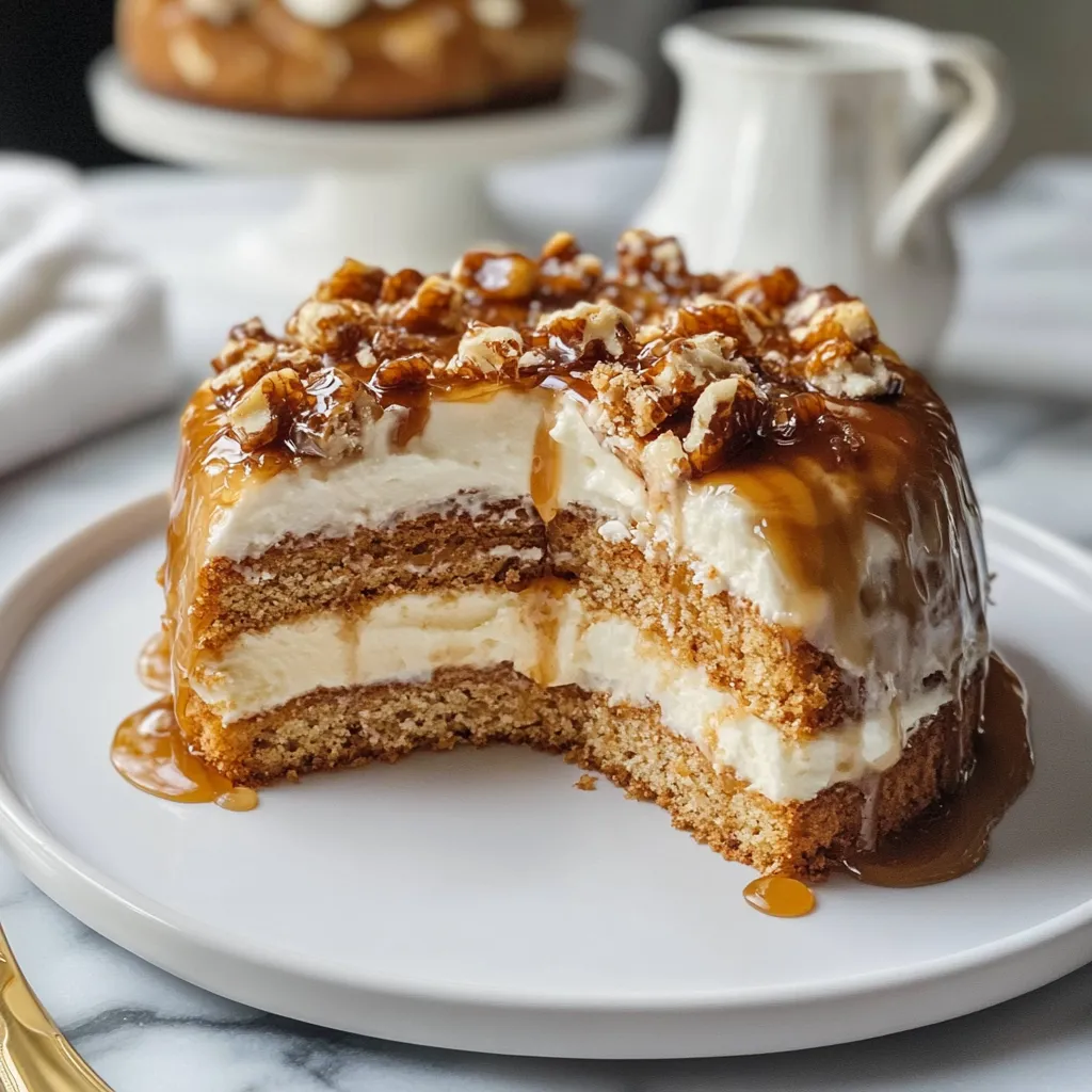 Photo of featured for Irresistible Caramel Crunch Cake: A Sweet Symphony of Flavor and Texture