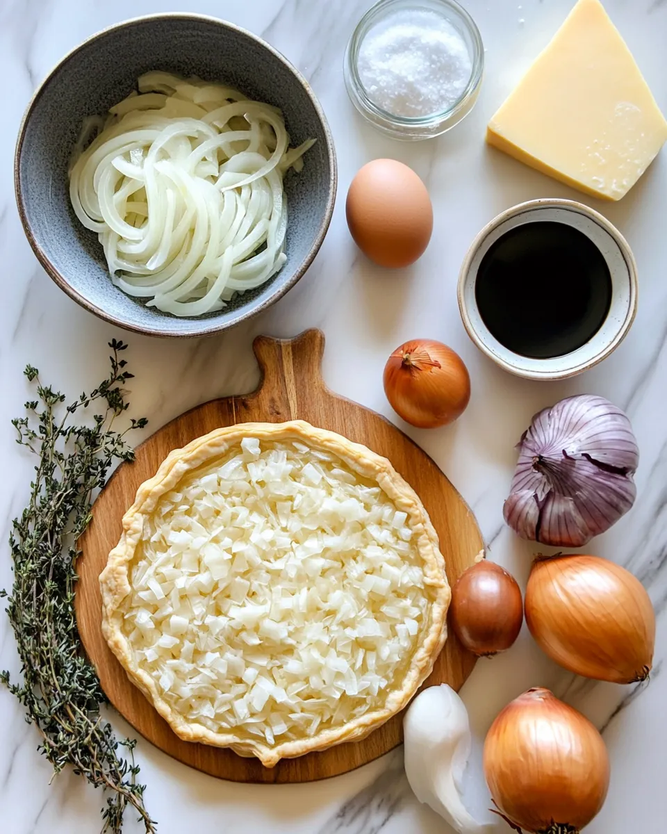 Ingredients for Savory Delights: Mastering the Caramelized Onion Gruyere Tart