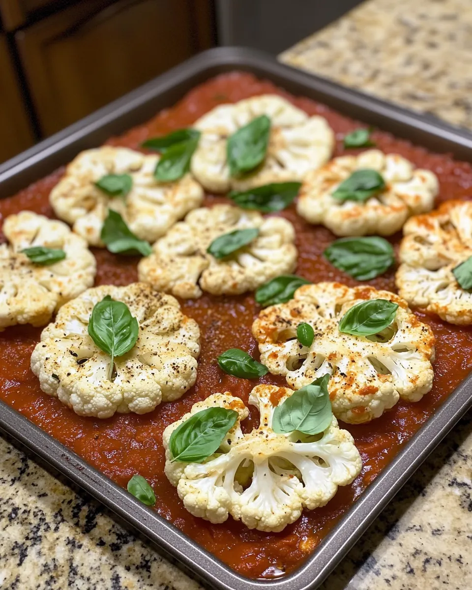 Ingredients for Savor the Flavor: Cauliflower Steaks with Marinara that Will Wow Your Taste Buds