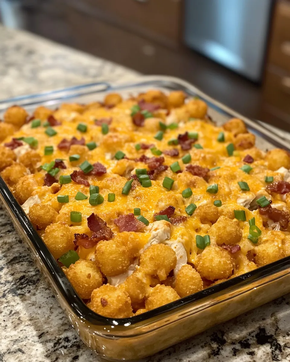 Ingredients for Irresistibly Cheesy Chicken Bacon Ranch Tater Tot Casserole: Your New Comfort Food Obsession