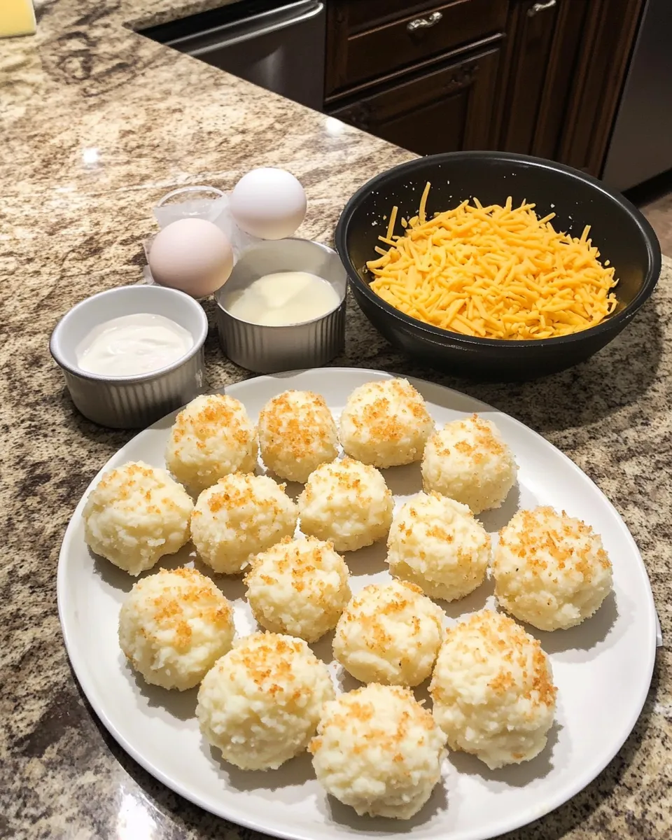 Ingredients for Irresistibly Cheesy Mashed Potato Puff Bites That Will Steal the Show