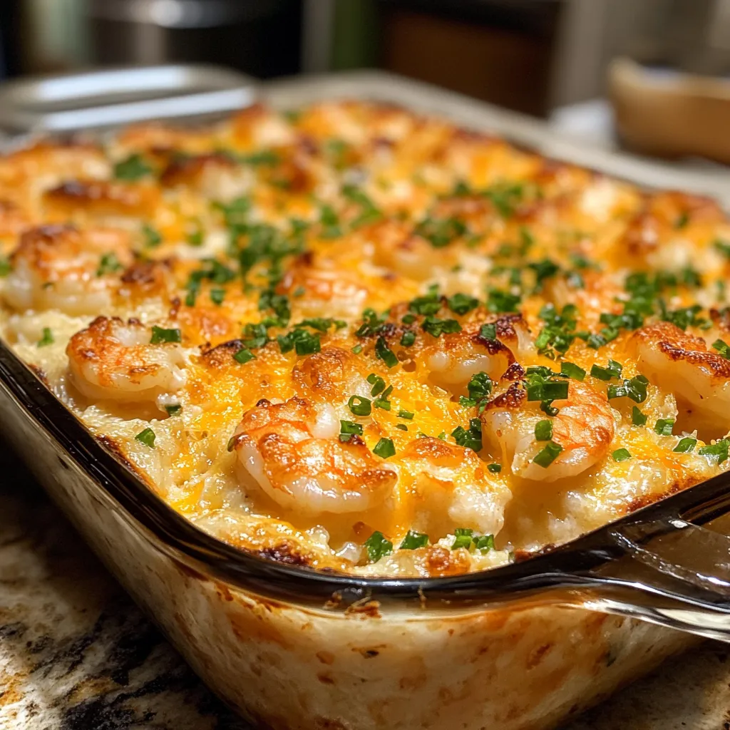 Photo of featured for Ultimate Cheesy Shrimp Casserole: A Comfort Food Delight