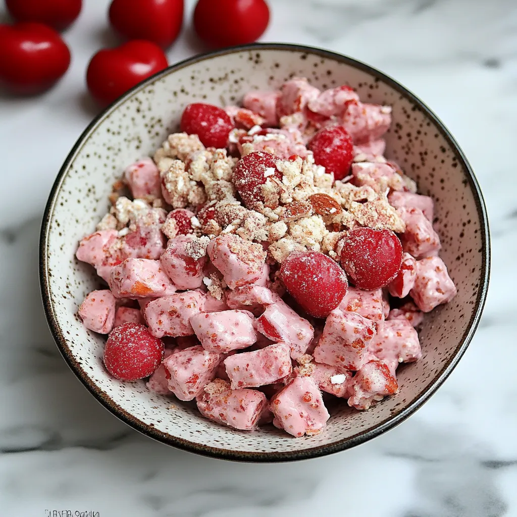 Photo of featured for Cherry Cheesecake Puppy Chow: A Sweet Twist on a Classic Treat