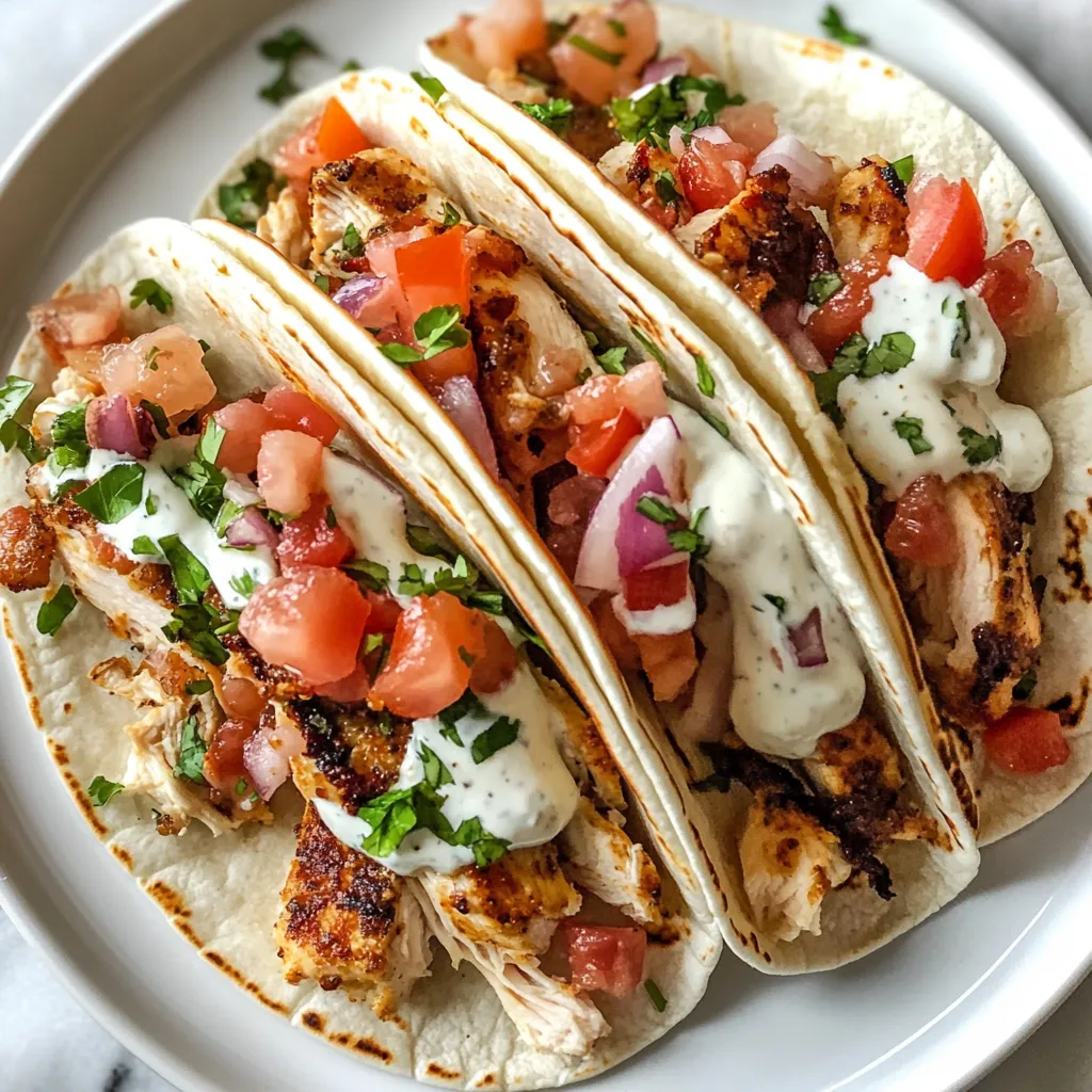 Photo of featured for Savory Chicken Bacon Ranch Tacos: A Flavorful Twist on Taco Night