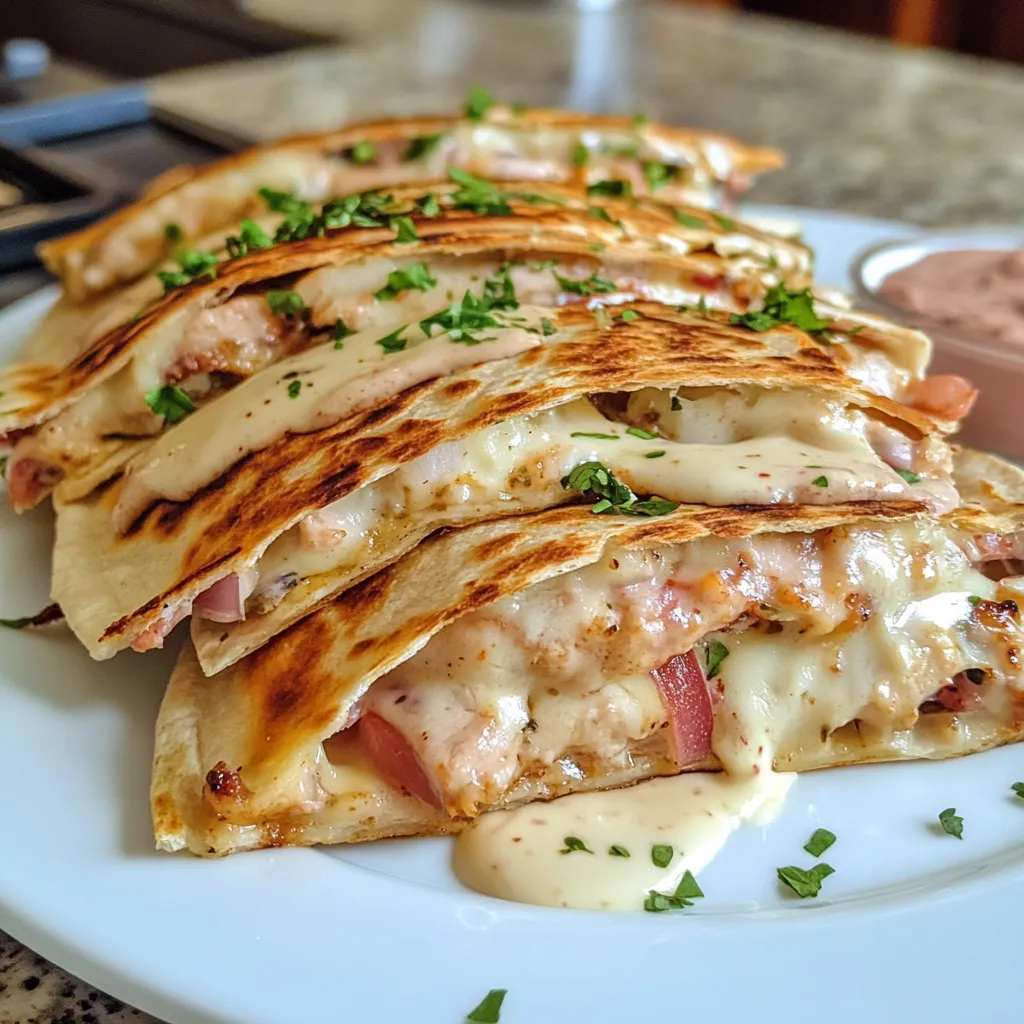 Photo of featured for Savor the Fusion: Irresistible Chicken Cordon Bleu Quesadillas