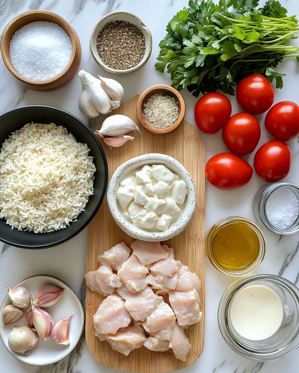 Ingredients for Savor the Flavor: Indulge in Chicken Scampi with Creamy Garlic Rice
