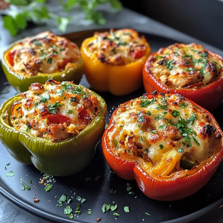 Photo of featured for Colorful Chicken Stuffed Bell Peppers: A Flavorful Feast in Every Bite