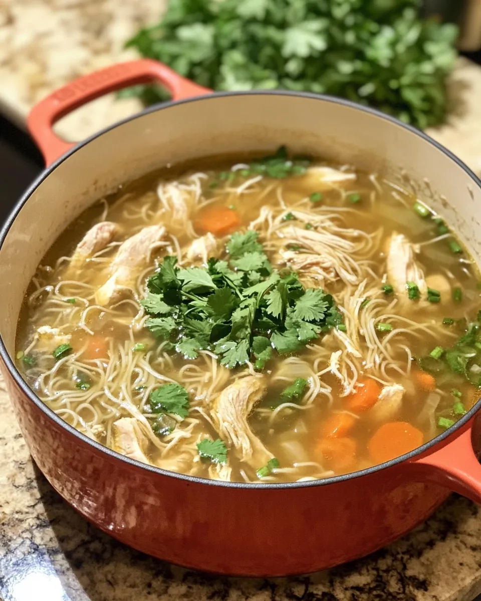 Ingredients for Savor the Flavor: Chicken Vermicelli Soup Delight Awaits