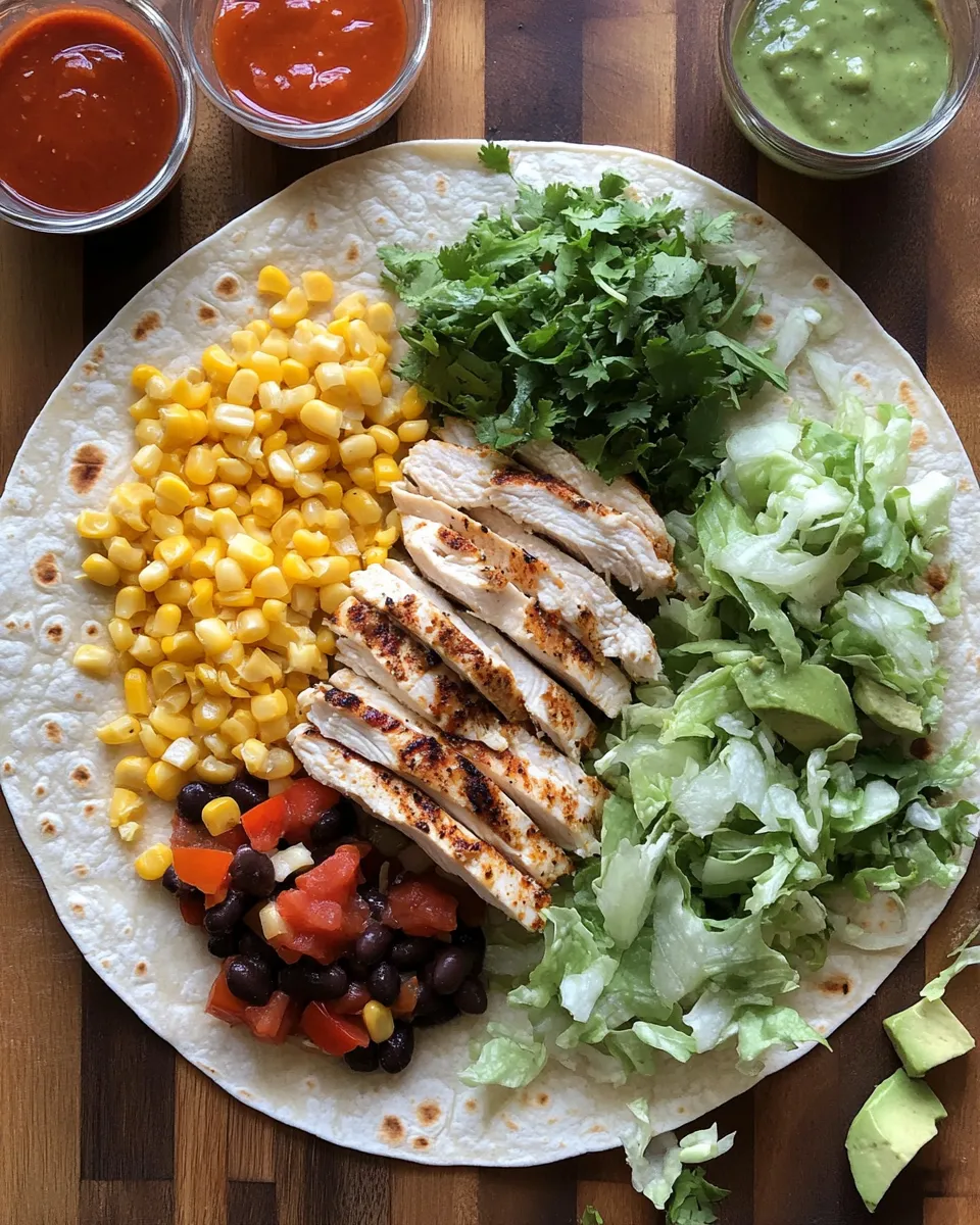 Ingredients for Savor the Flavor: Chipotle Ranch Grilled Chicken Burrito Bliss