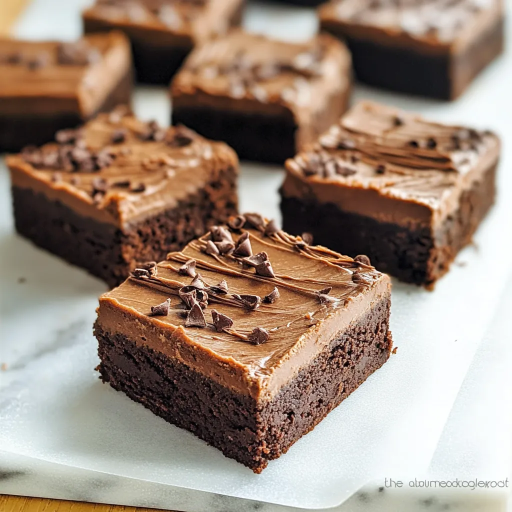 Photo of featured for Indulge in Decadence: Irresistible Chocolate Mousse Brownies You Can't Resist