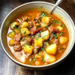 Photo of featured for Hearty Chorizo and Potato Soup: A Comforting Bowl of Flavor