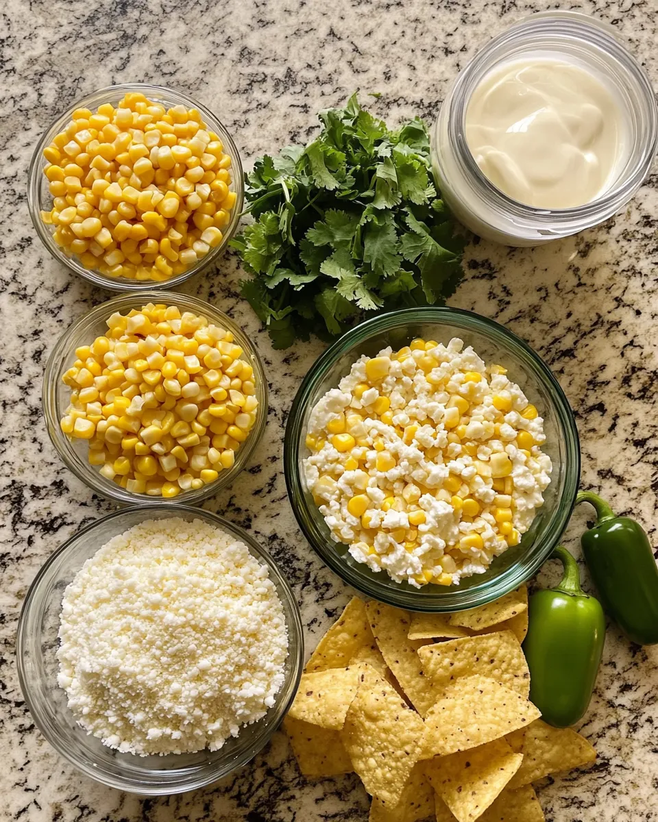 Ingredients for Savor the Flavor: Irresistible Classic Mexican Street Corn Dip Recipe