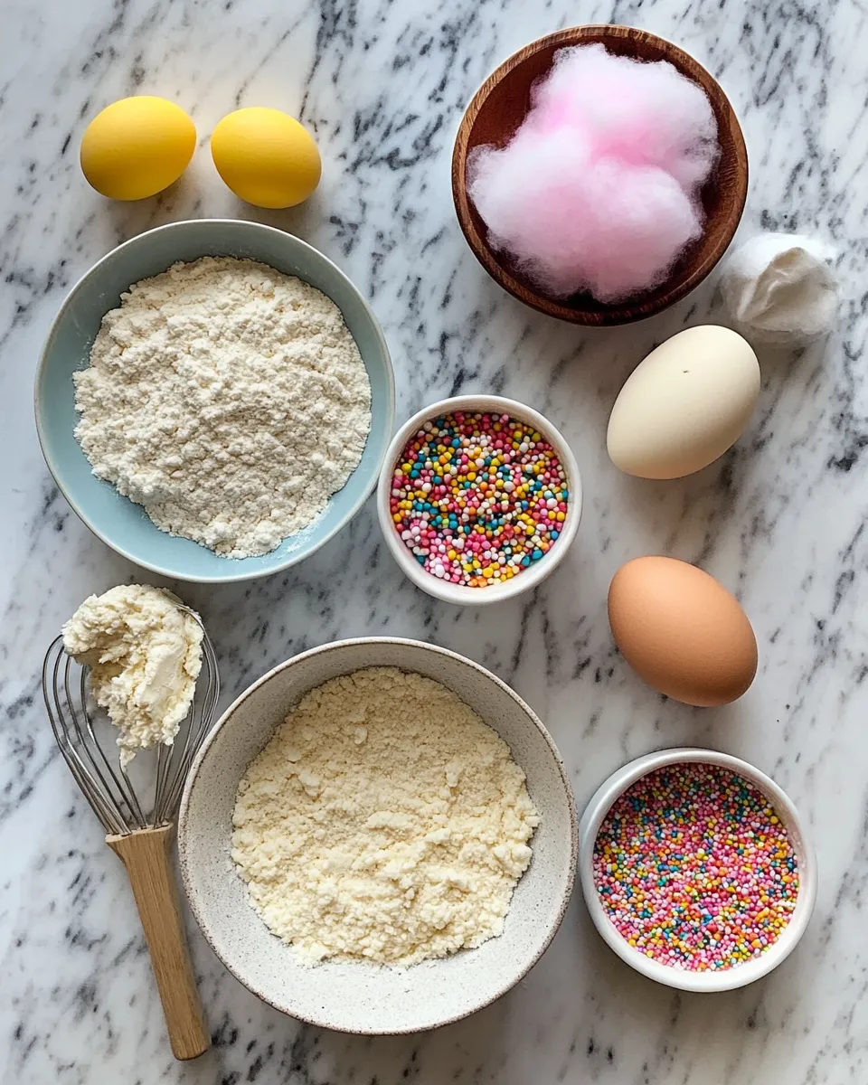 Ingredients for Whisking Up Nostalgia: Irresistible Cotton Candy Cookies That Taste Like Fairytales