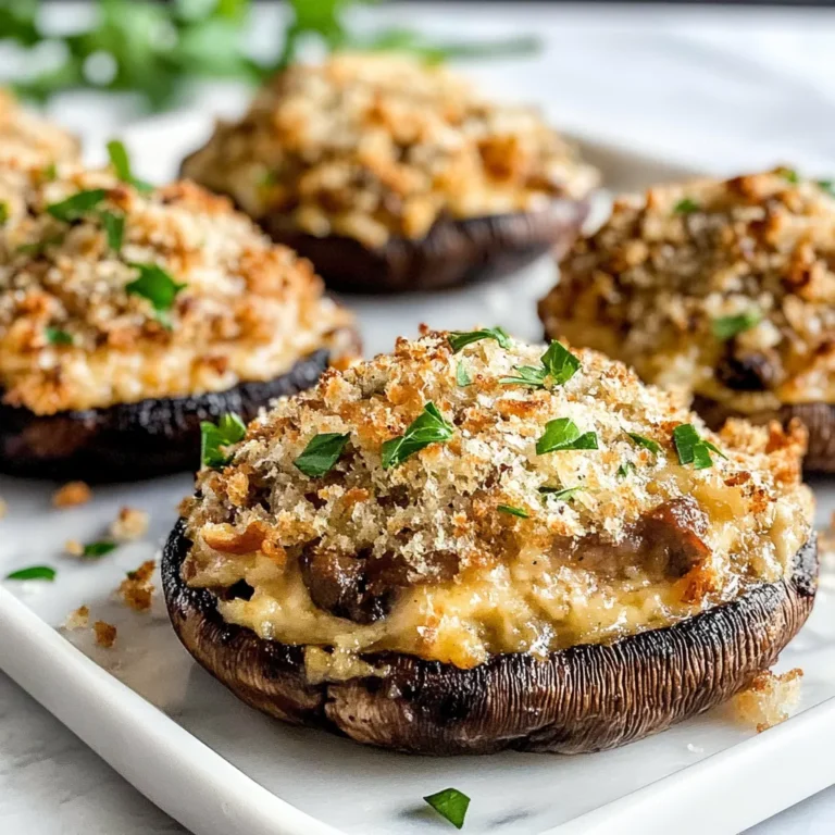 Photo of featured for Savory Delights: Indulge in Crab Stuffed Portobello Mushrooms