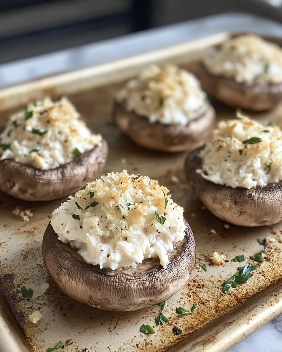 Ingredients for Savory Delights: Indulge in Crab Stuffed Portobello Mushrooms