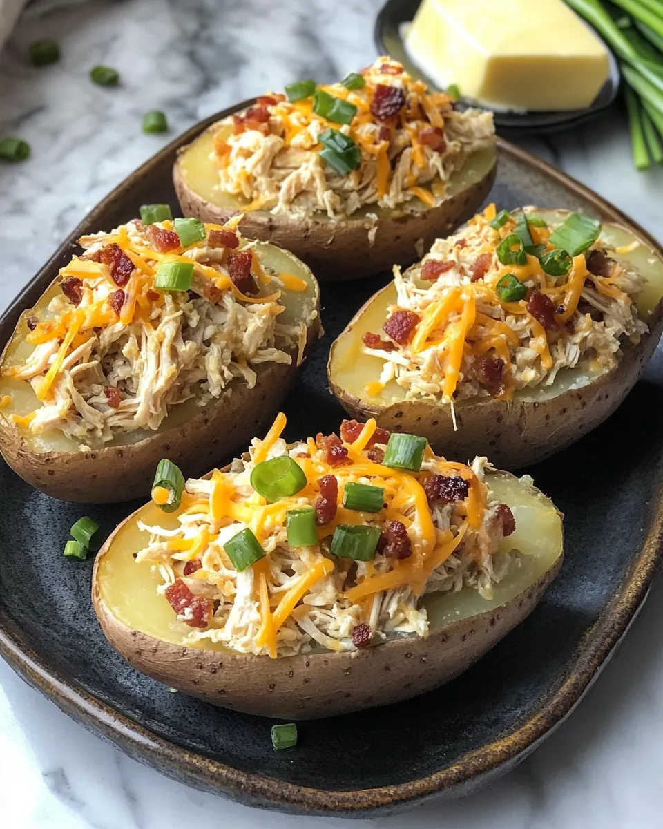 Ingredients for Ultimate Comfort: Crack Chicken Stuffed Baked Potatoes You'll Crave