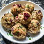 Photo of featured for Savory Delights: Irresistible Cranberry Turkey Stuffing Balls You Need to Try