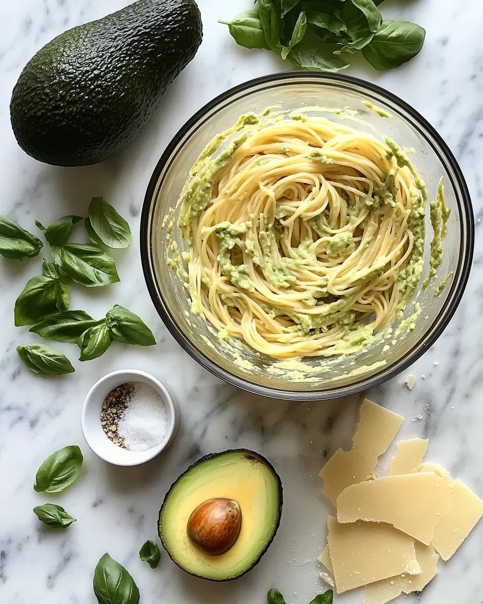 Ingredients for Indulge in the Creamy Goodness of Avocado Pasta: A Dish You Can't Resist