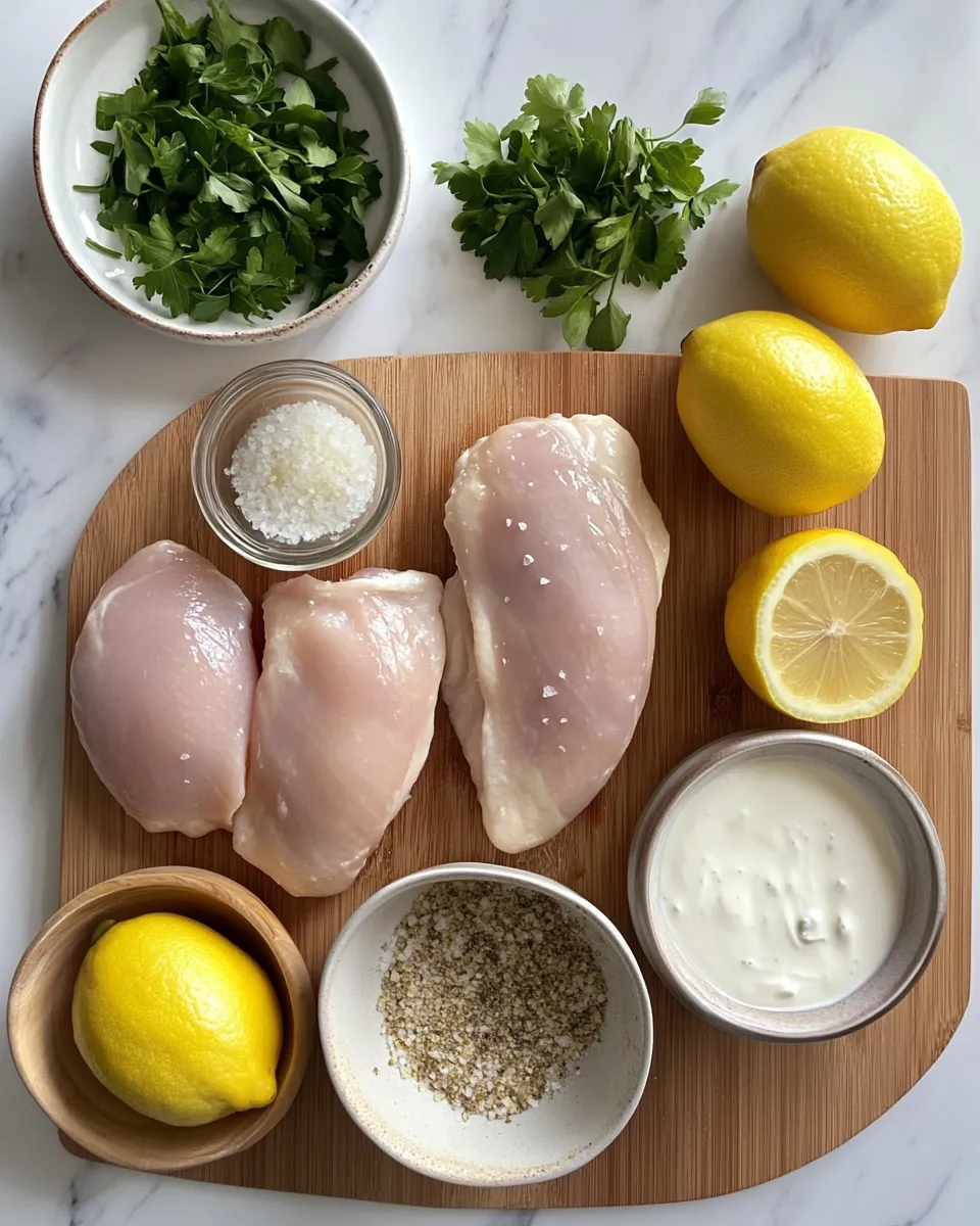 Ingredients for Zesty Delights: Unleashing the Creamy Lemon Chicken Magic