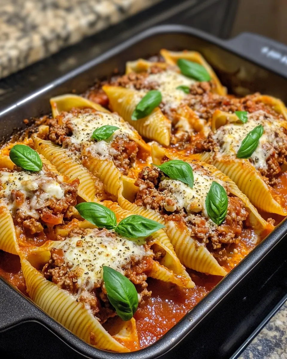 Ingredients for Indulge in Creamy Ricotta Beef Stuffed Shells Pasta: A Comfort Food Dream