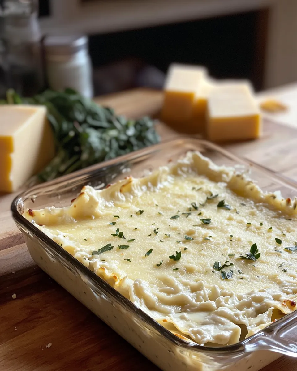 Ingredients for Indulge in Creamy White Lasagna Delight: A Comfort Food Masterpiece