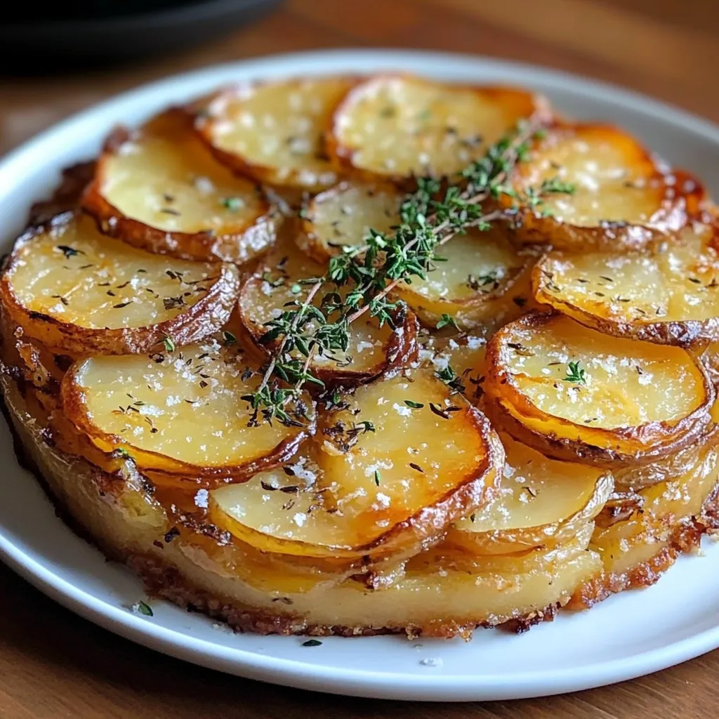 Photo of featured for Crispy Balsamic Potato Torte: A Thyme-Infused Delight