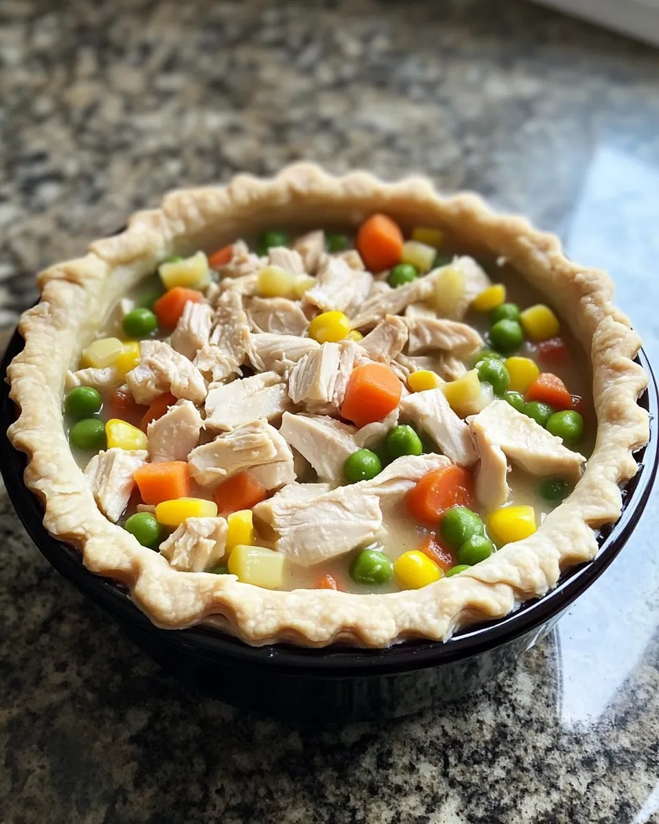 Ingredients for Deliciously Easy Crock Pot Chicken Pot Pie: Comfort Food Made Simple