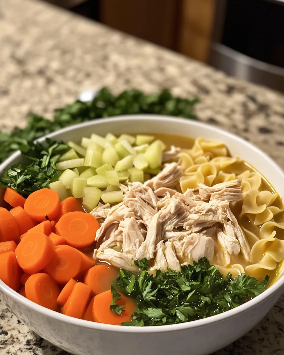 Ingredients for Cozy Up with the Ultimate Crockpot Chicken Noodle Soup Recipe