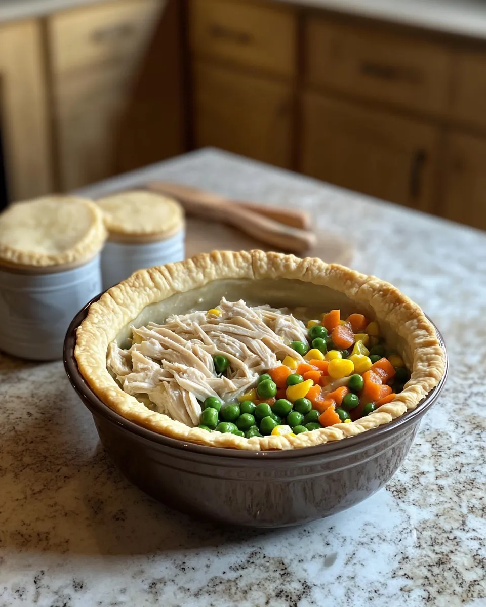 Ingredients for Cozy Up to Comfort: Easy Crockpot Chicken Pot Pie Recipe
