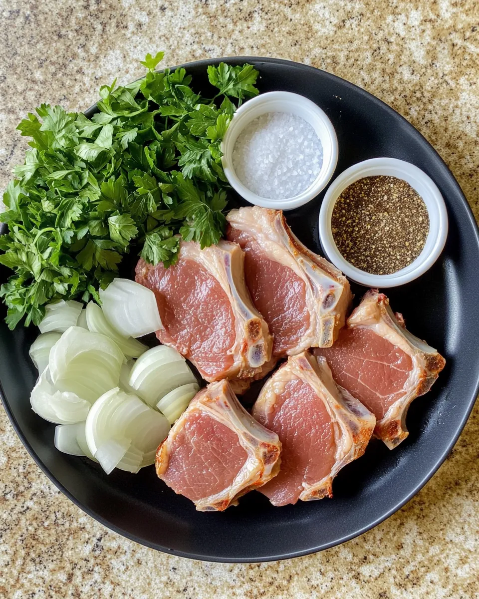 Ingredients for Savory Slow-Cooked Perfection: Crockpot Pork Chops That Melt in Your Mouth