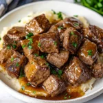 Photo of featured for Savory Crockpot Steak Bites That Will Melt in Your Mouth