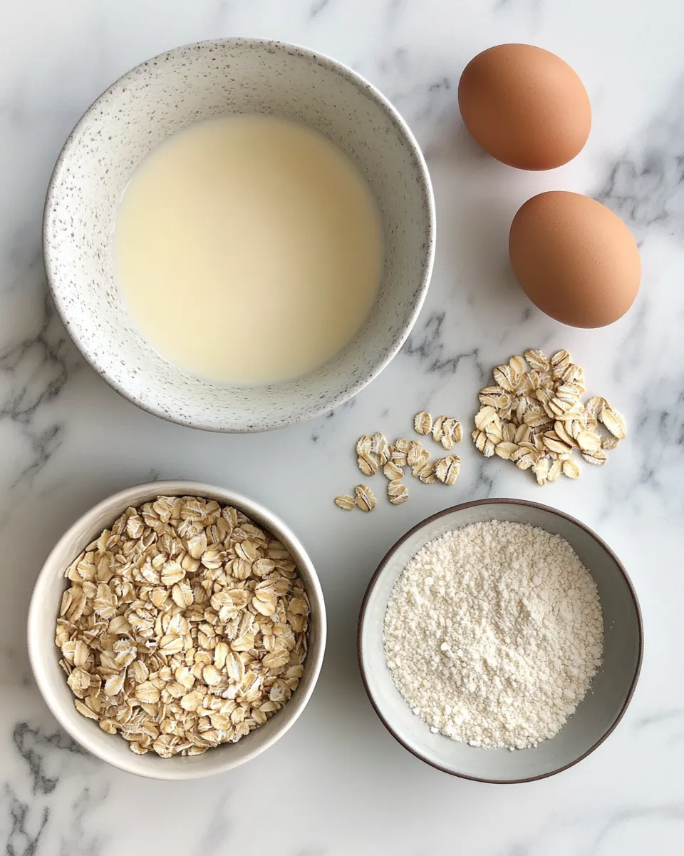 Ingredients for Deliciously Creamy Custard Oatmeal: A Breakfast Game Changer
