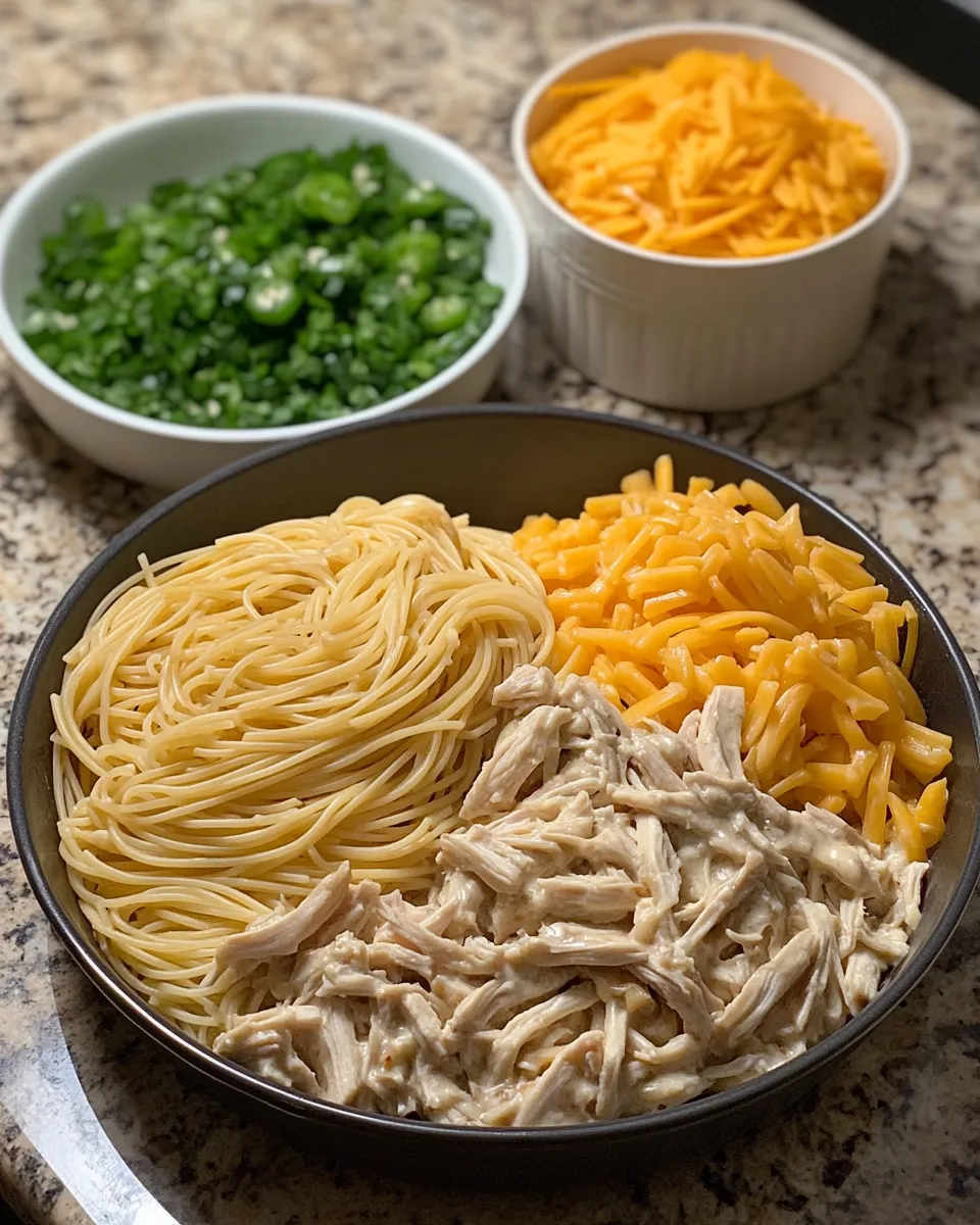 Ingredients for Savor the Simplicity: Easy Chicken Spaghetti for Busy Weeknights