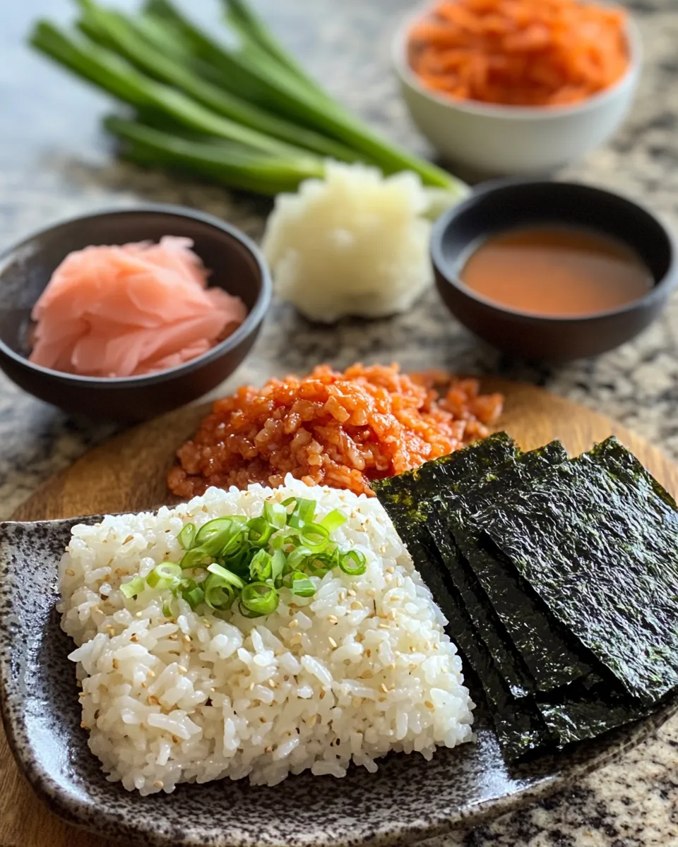 Ingredients for Savor the Flavor: Easy Japanese Spicy Tuna Onigiri Recipe