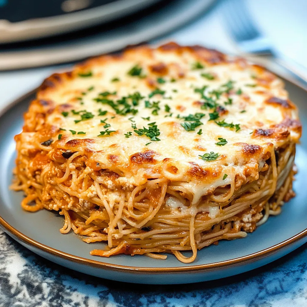 Photo of featured for One-Pan Wonder: The Ultimate Easy Spaghetti Pie Recipe