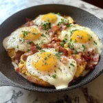 Photo of featured for Savor the Crunch: Egg Topped Hash Browns with Bacon Gravy Delight