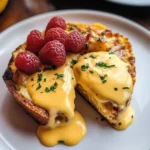 Photo of featured for Brunch Bliss: Indulge in Eggs Benedict Quiche with Velvety Hollandaise Sauce
