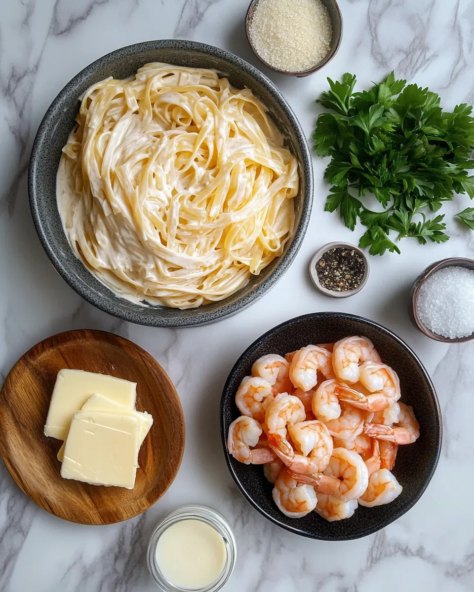 Ingredients for Indulge in Luxury: Elevate Your Shrimp Alfredo Game