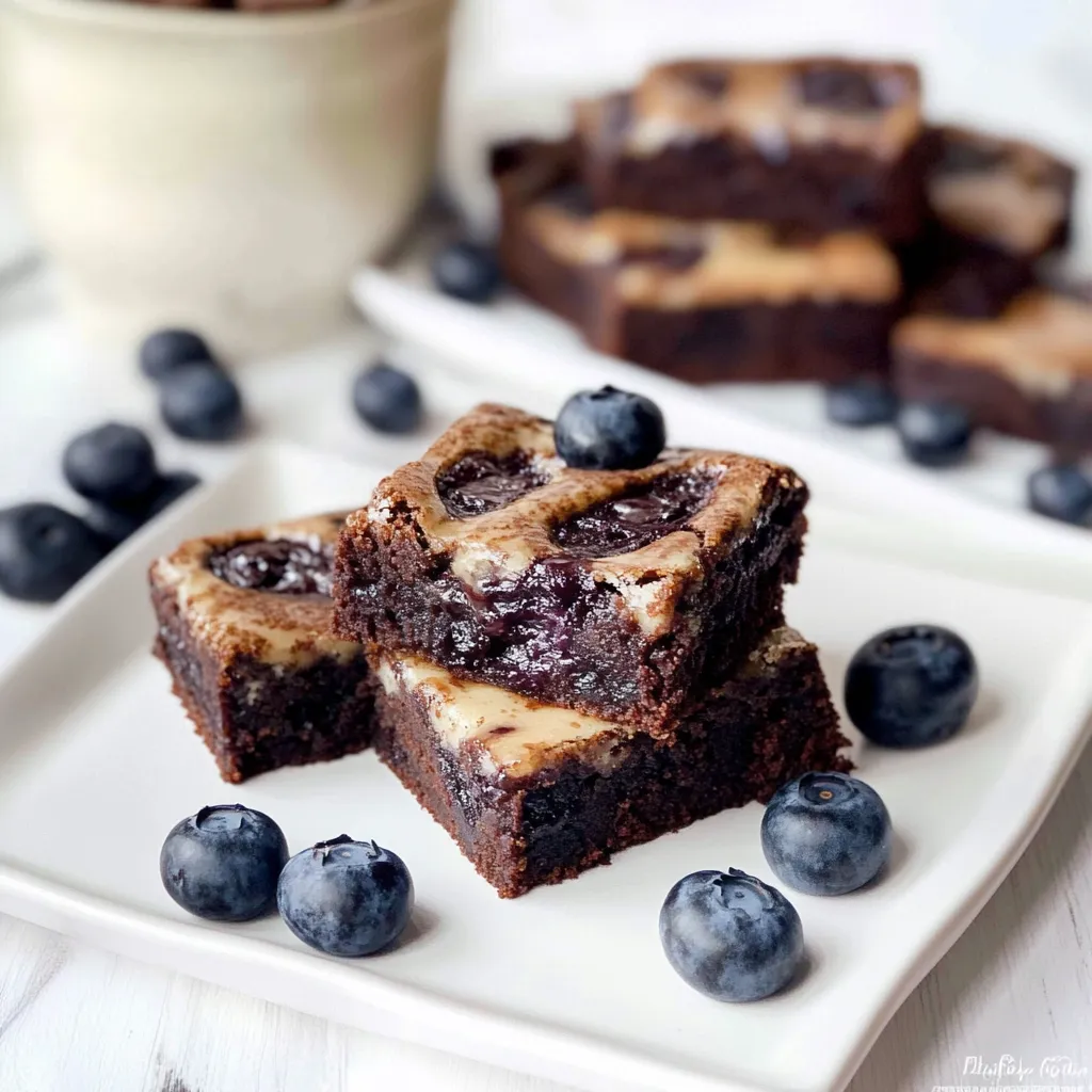 Photo of featured for Decadent Delights: Indulge in Fresh Blueberry Brownies