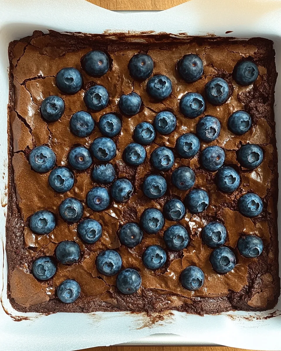 Ingredients for Decadent Delights: Indulge in Fresh Blueberry Brownies