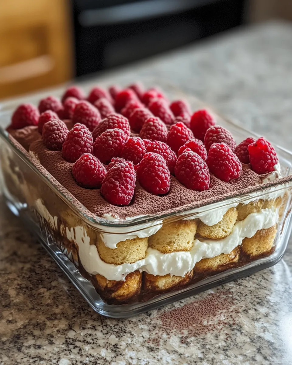 Ingredients for Indulge in Layers of Bliss: Fresh Raspberry Tiramisu Delight