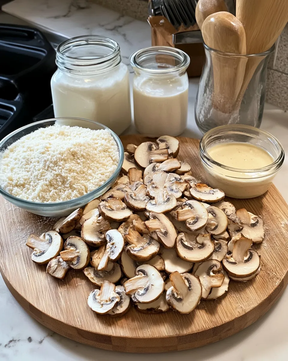 Ingredients for Crispy Fried Sliced Mushrooms with Ranch: A Flavorful Snack Delight