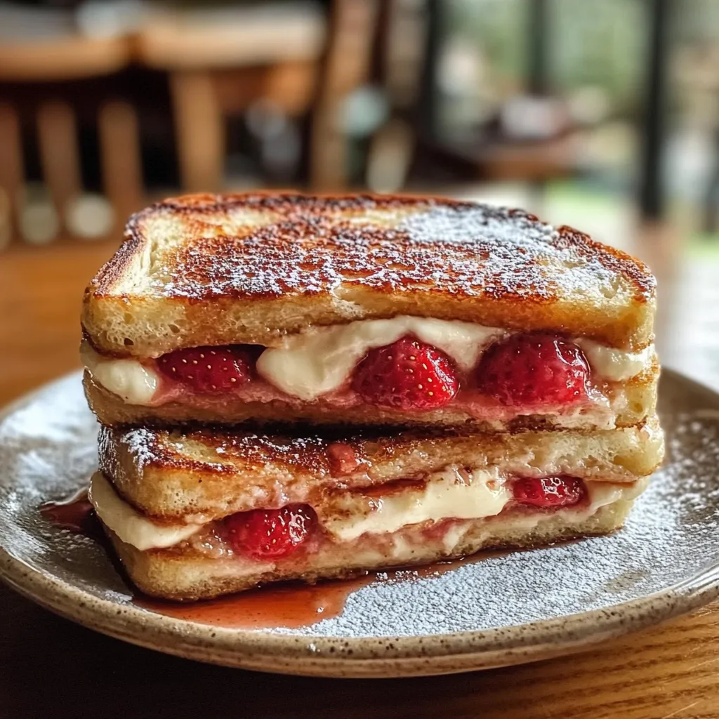 Photo of featured for Indulge in Decadence: Fried Strawberry Cheesecake Sandwiches You Can't Resist