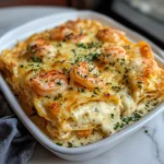 Photo of featured for Indulge in Layers of Flavor: Garlic Butter Shrimp Scampi Lasagna Delights
